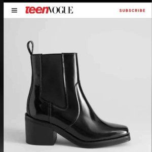 & other stories leather boots